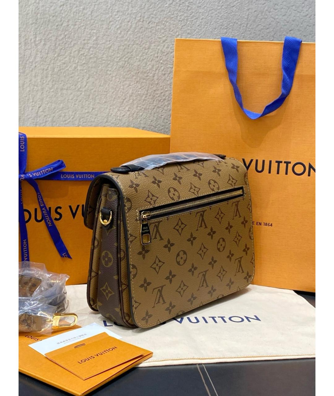 LOUIS VUITTON Коричневая сумка через плечо, фото 5