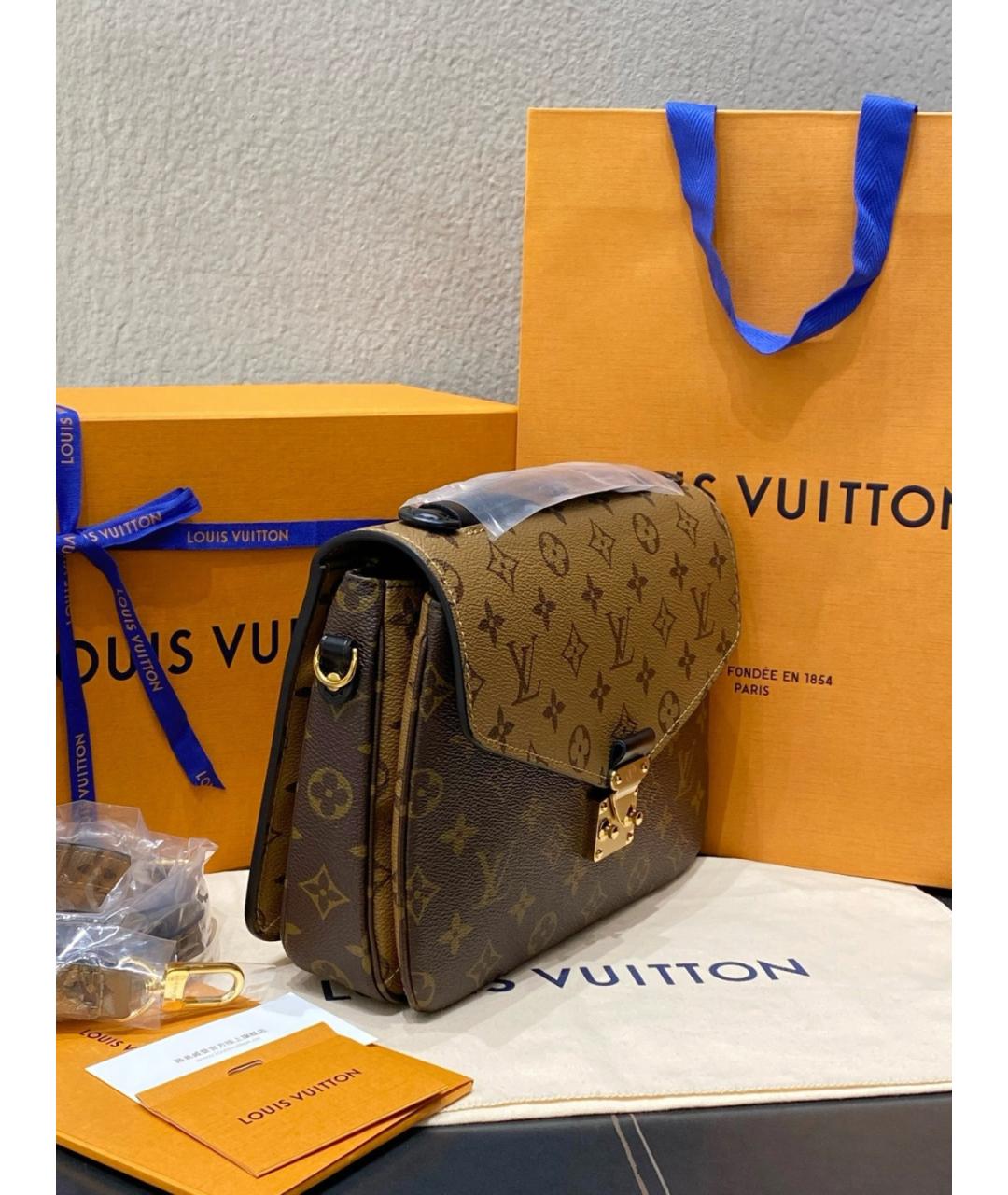 LOUIS VUITTON Коричневая сумка через плечо, фото 4