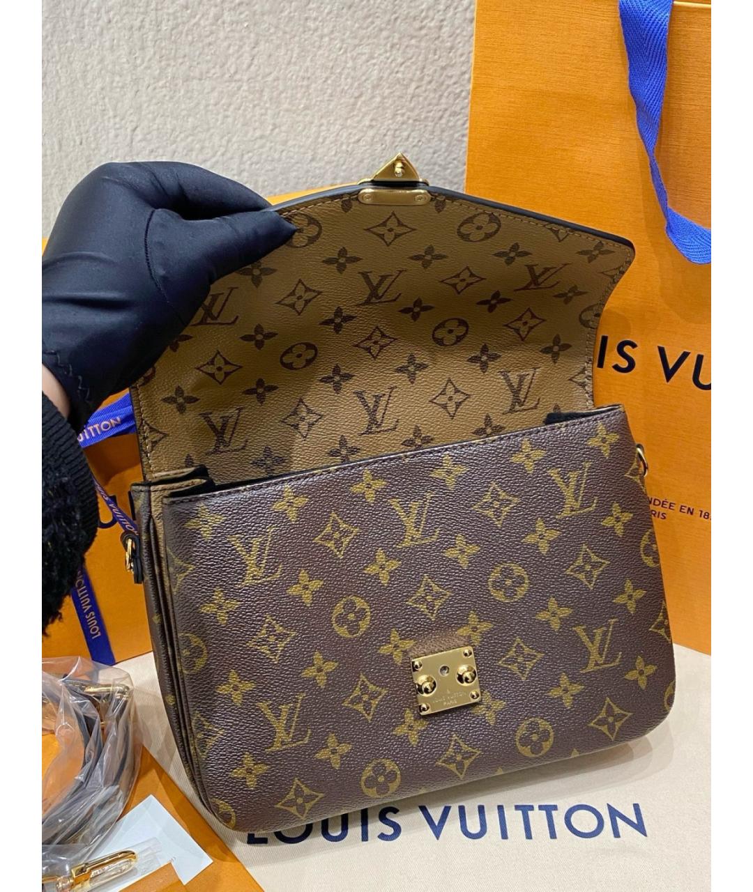 LOUIS VUITTON Коричневая сумка через плечо, фото 8