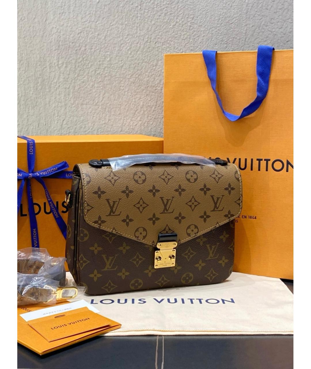 LOUIS VUITTON Коричневая сумка через плечо, фото 2