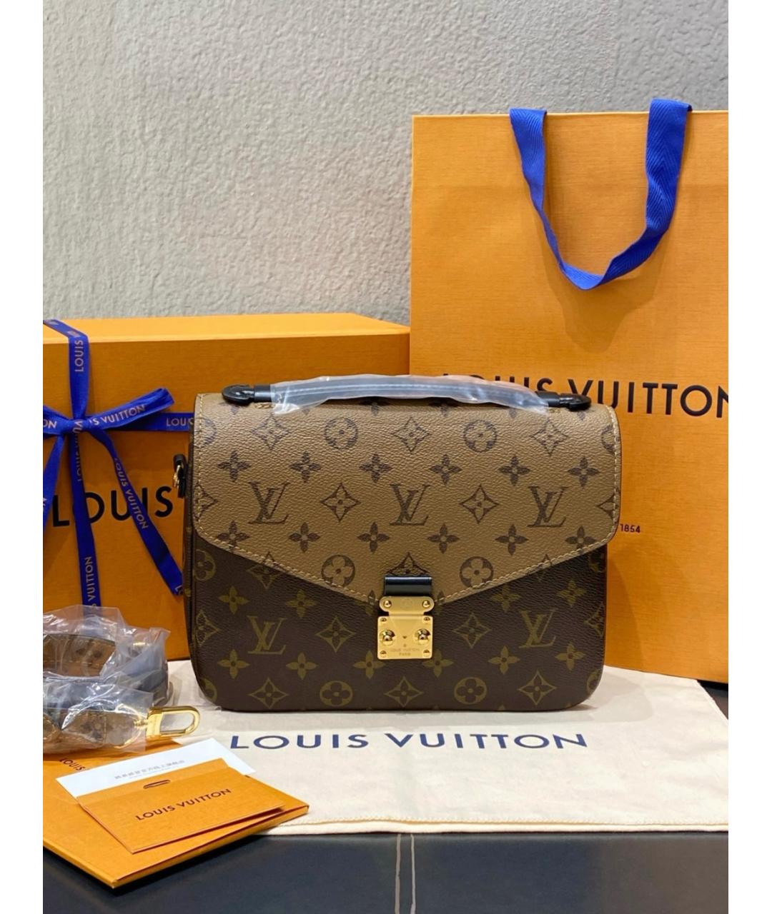 LOUIS VUITTON Коричневая сумка через плечо, фото 10