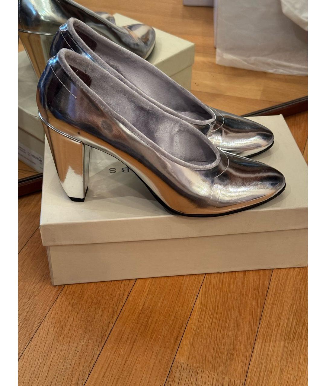 MARC JACOBS Серебряные кожаные туфли, фото 6