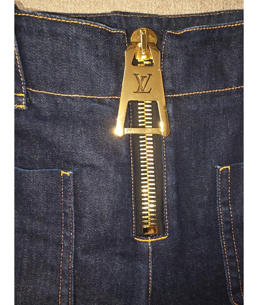 LOUIS VUITTON Темно-синий деним костюм с брюками, фото 5