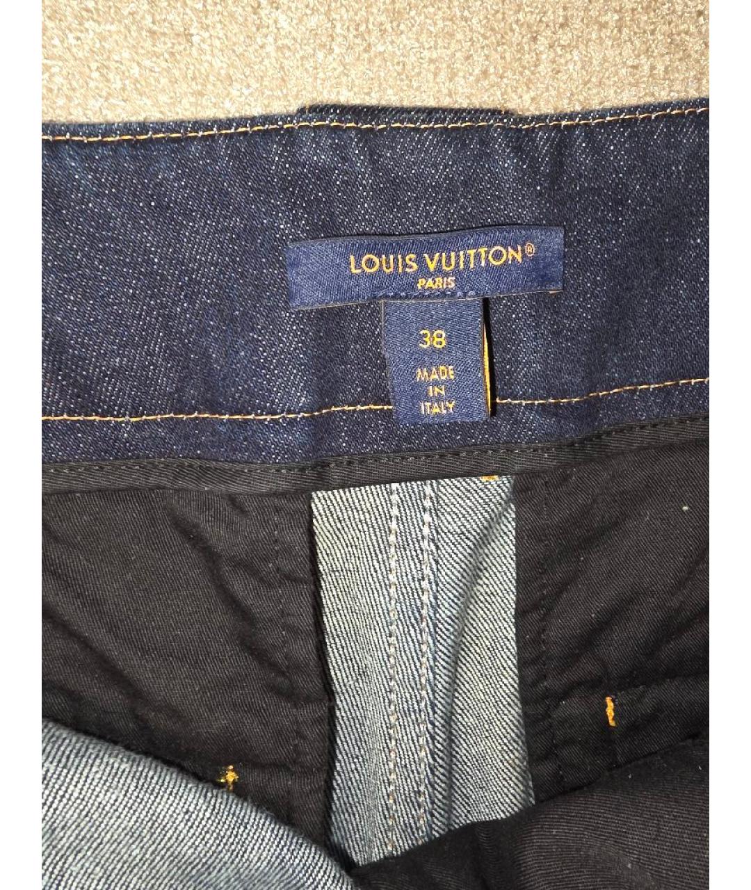 LOUIS VUITTON Темно-синий деним костюм с брюками, фото 7