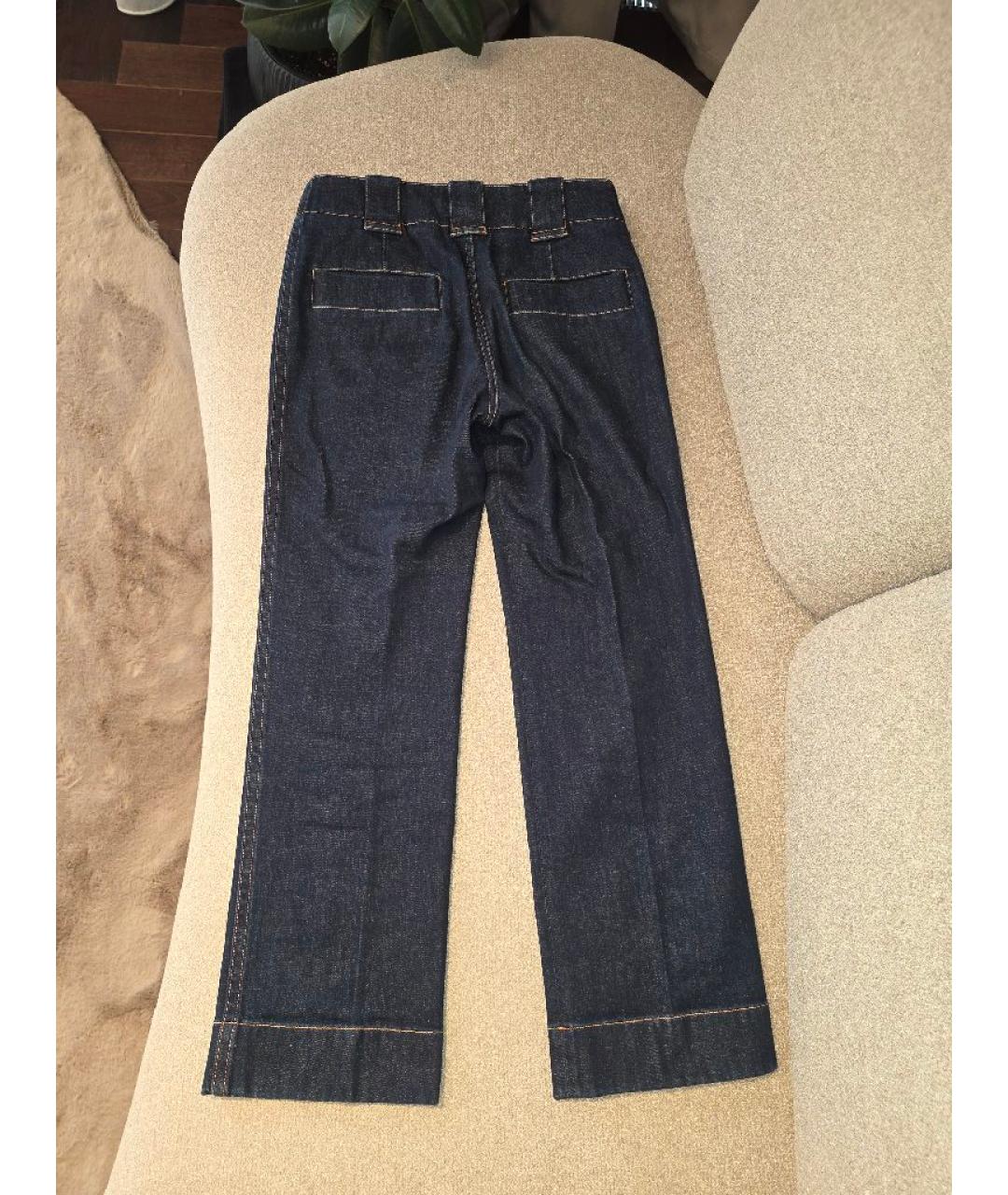 LOUIS VUITTON Темно-синий деним костюм с брюками, фото 6