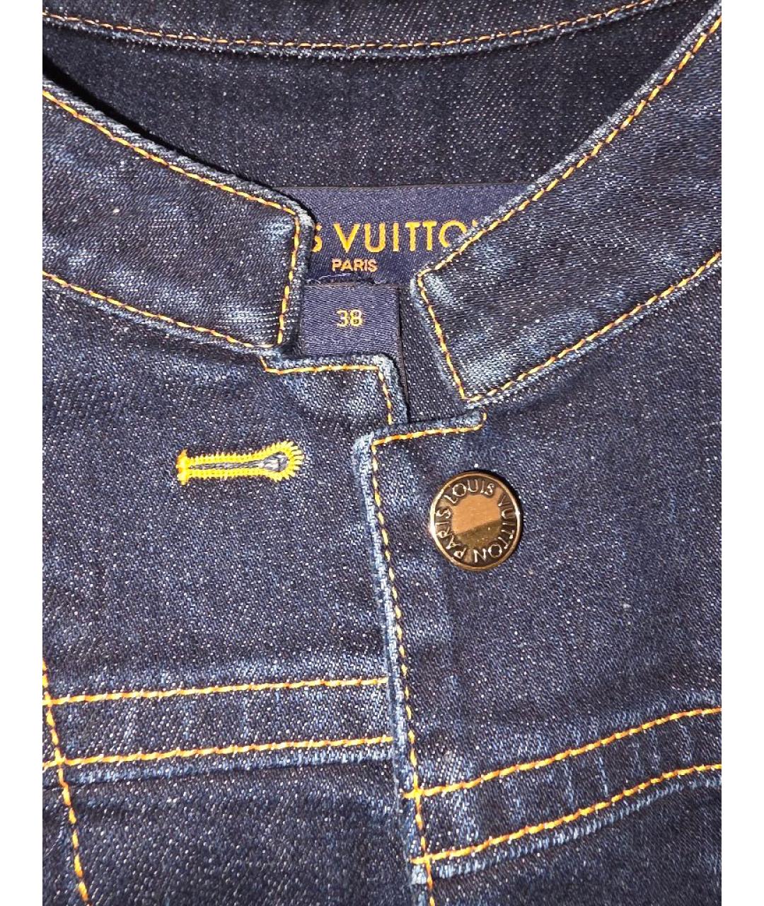 LOUIS VUITTON Темно-синий деним костюм с брюками, фото 3