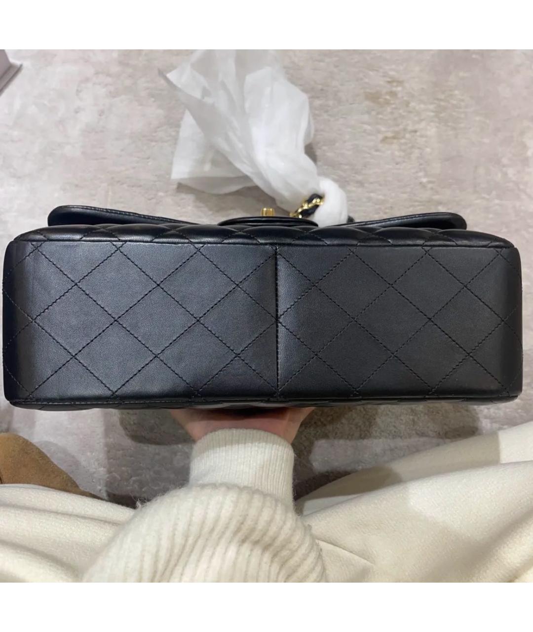 CHANEL Черная кожаная сумка через плечо, фото 4