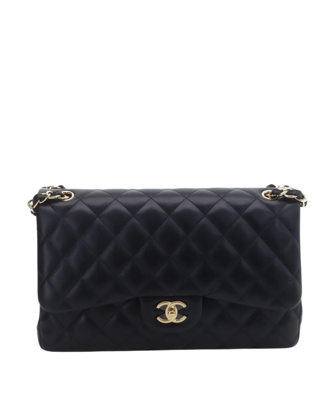 CHANEL Черная кожаная сумка через плечо, фото 1