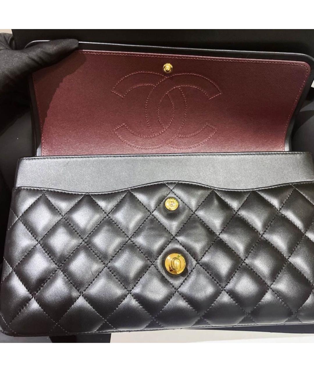 CHANEL Черная кожаная сумка через плечо, фото 7