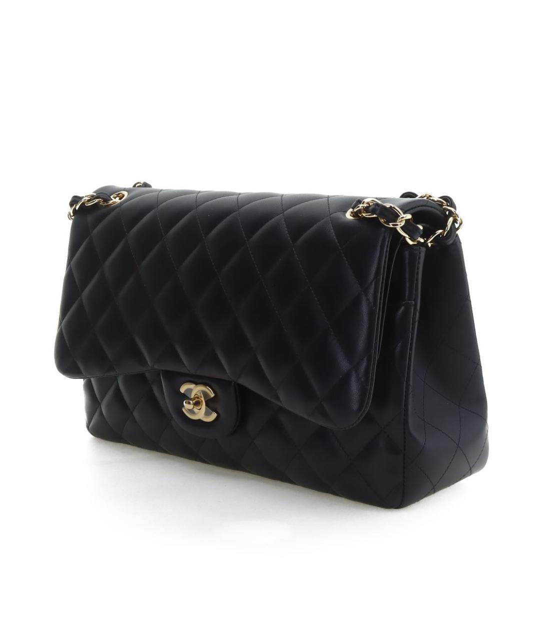 CHANEL Черная кожаная сумка через плечо, фото 2