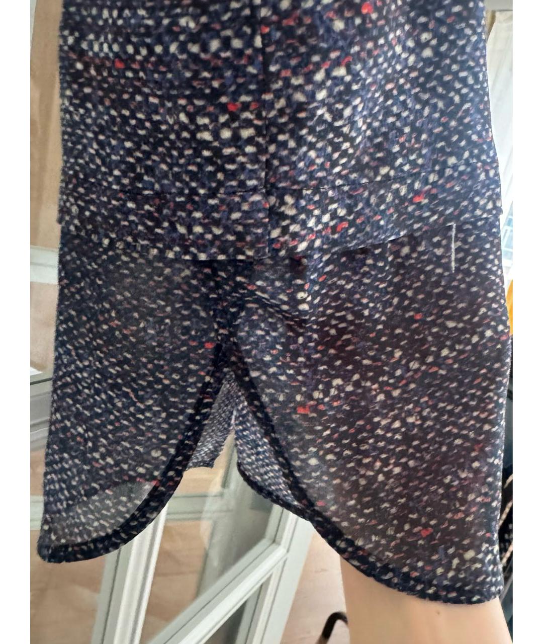 THEORY Темно-синяя шелковая майка, фото 5