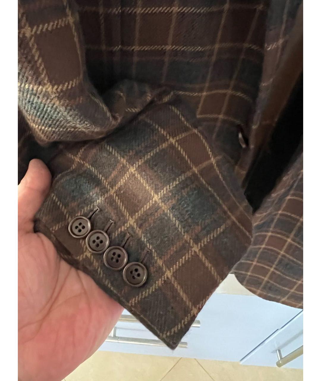 KITON Коричневый кашемировый пиджак, фото 7