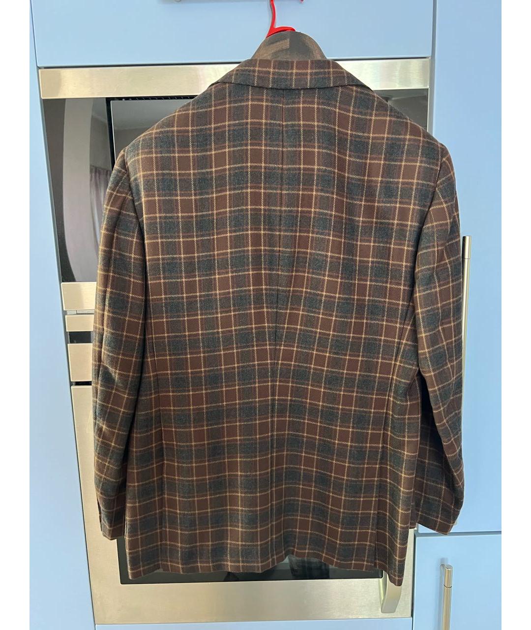 KITON Коричневый кашемировый пиджак, фото 3