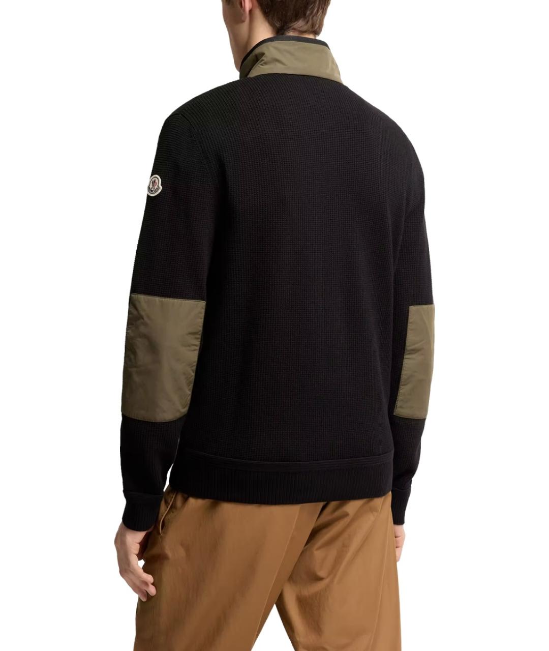 MONCLER Черная полиэстеровая куртка, фото 3