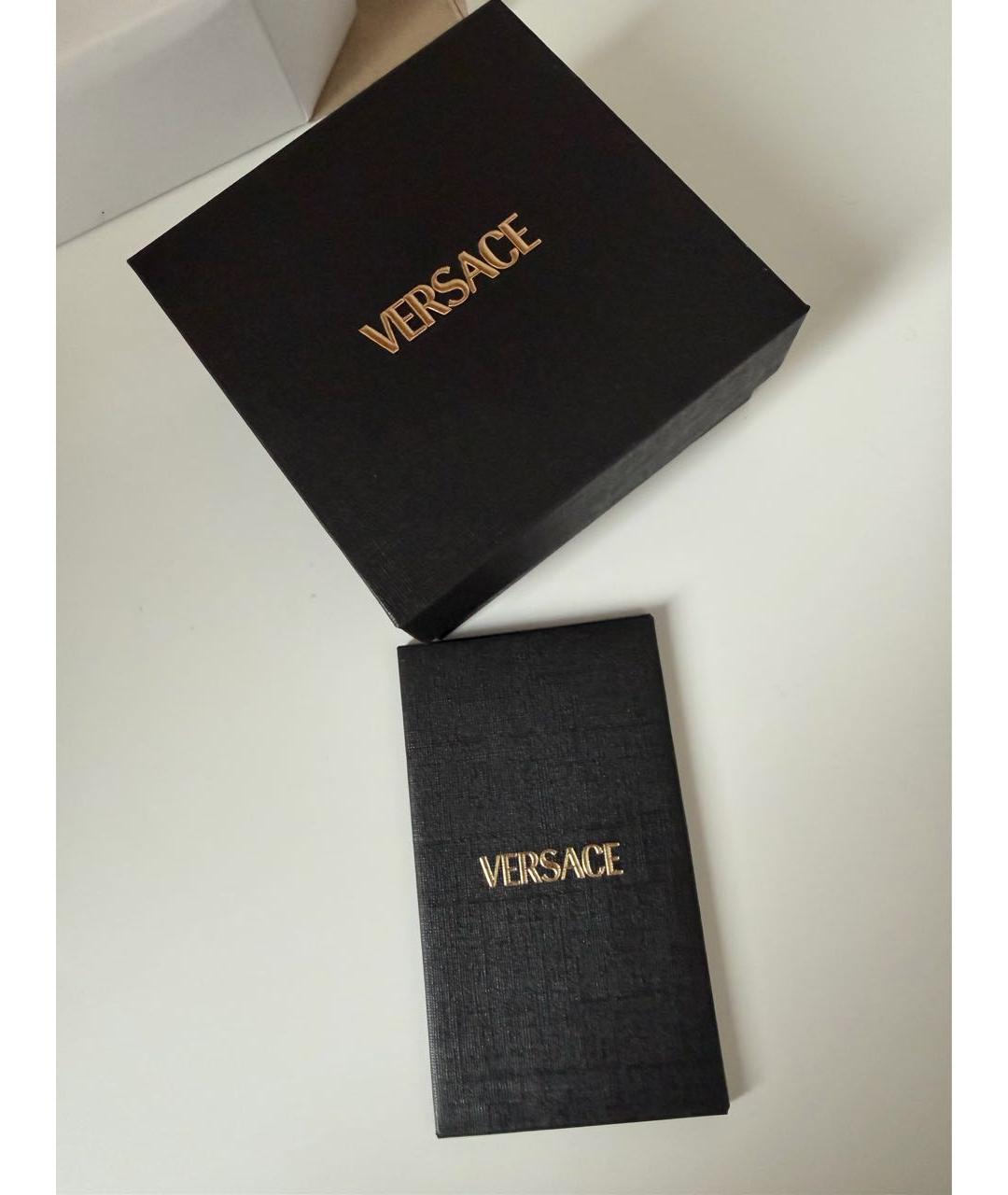 VERSACE Золотые латунные серьги, фото 4