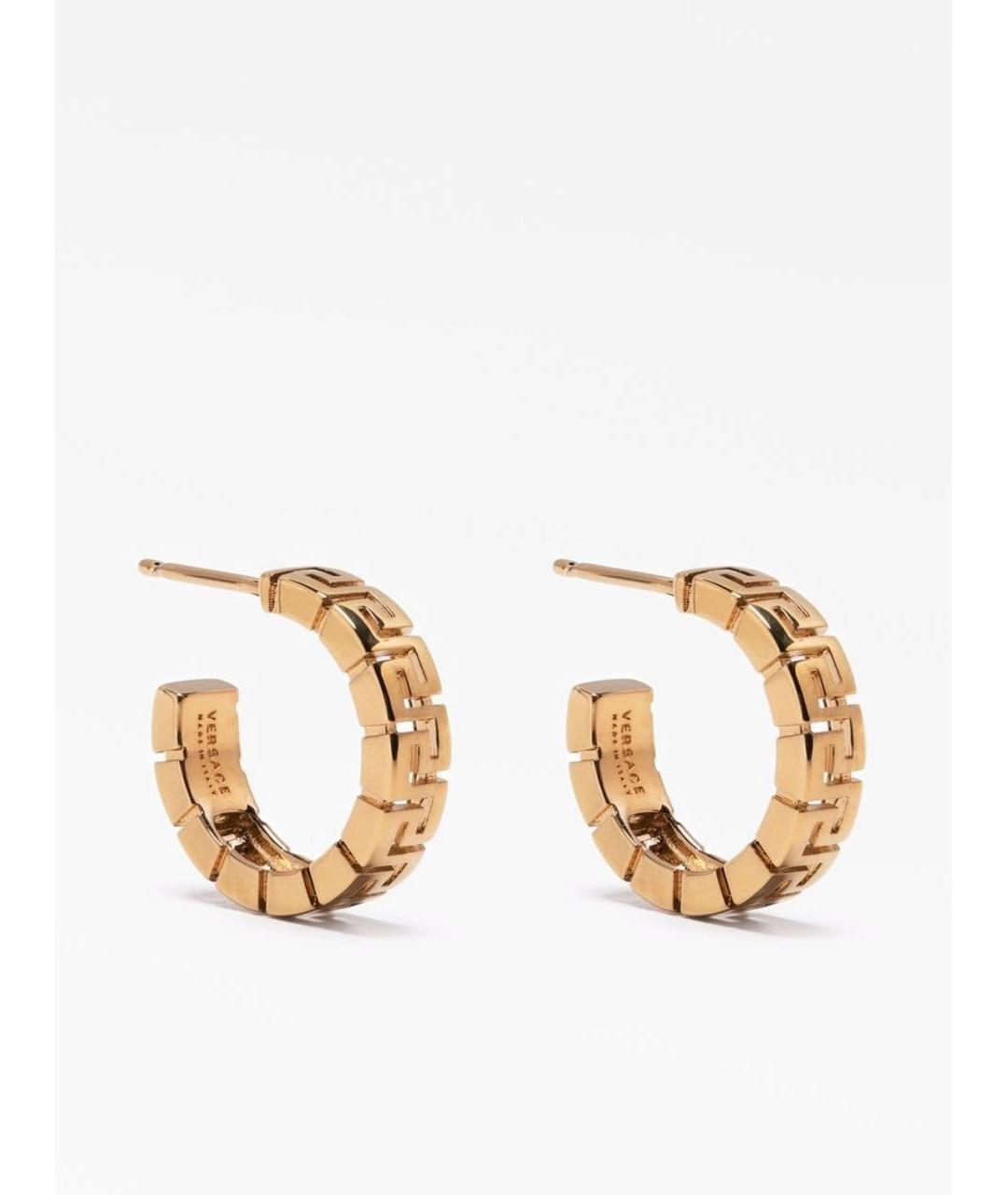 VERSACE Золотые латунные серьги, фото 8