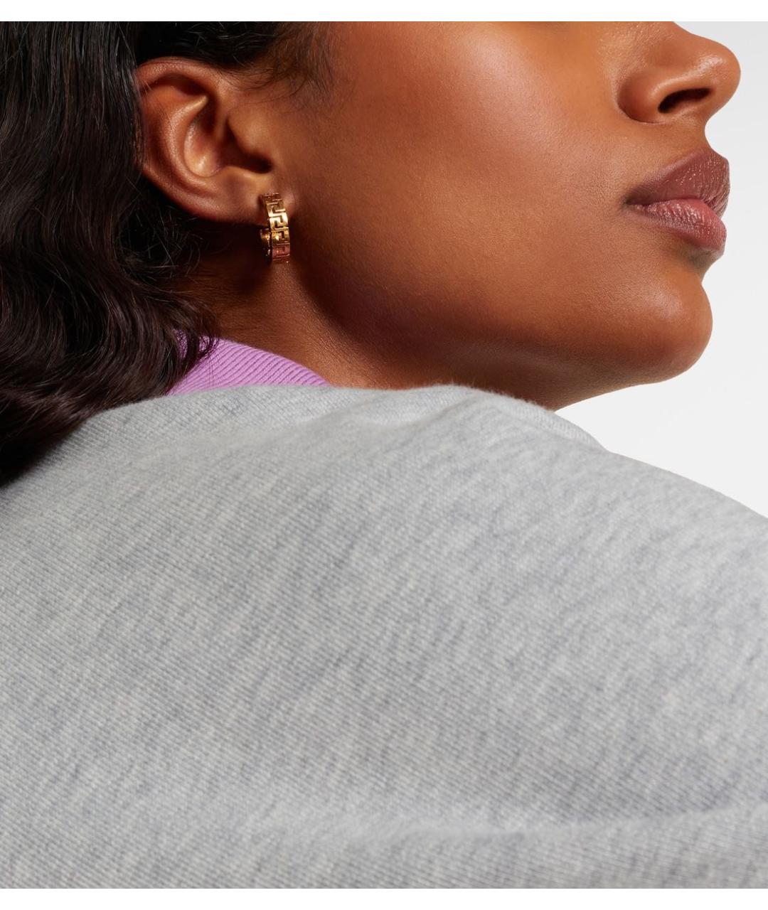 VERSACE Золотые латунные серьги, фото 7