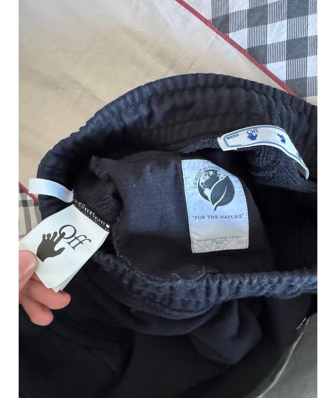 OFF-WHITE Черные повседневные брюки, фото 3