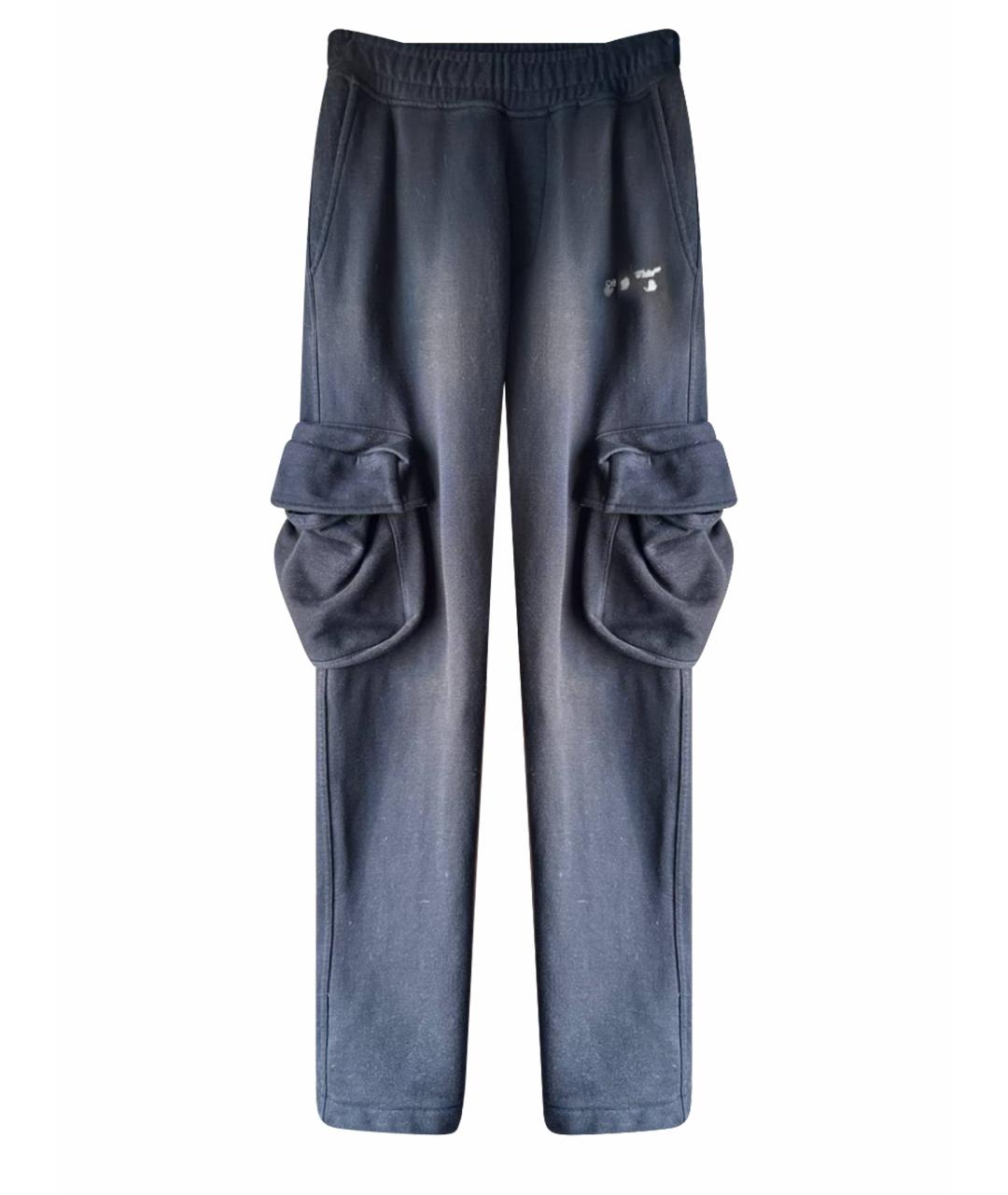 OFF-WHITE Черные повседневные брюки, фото 1