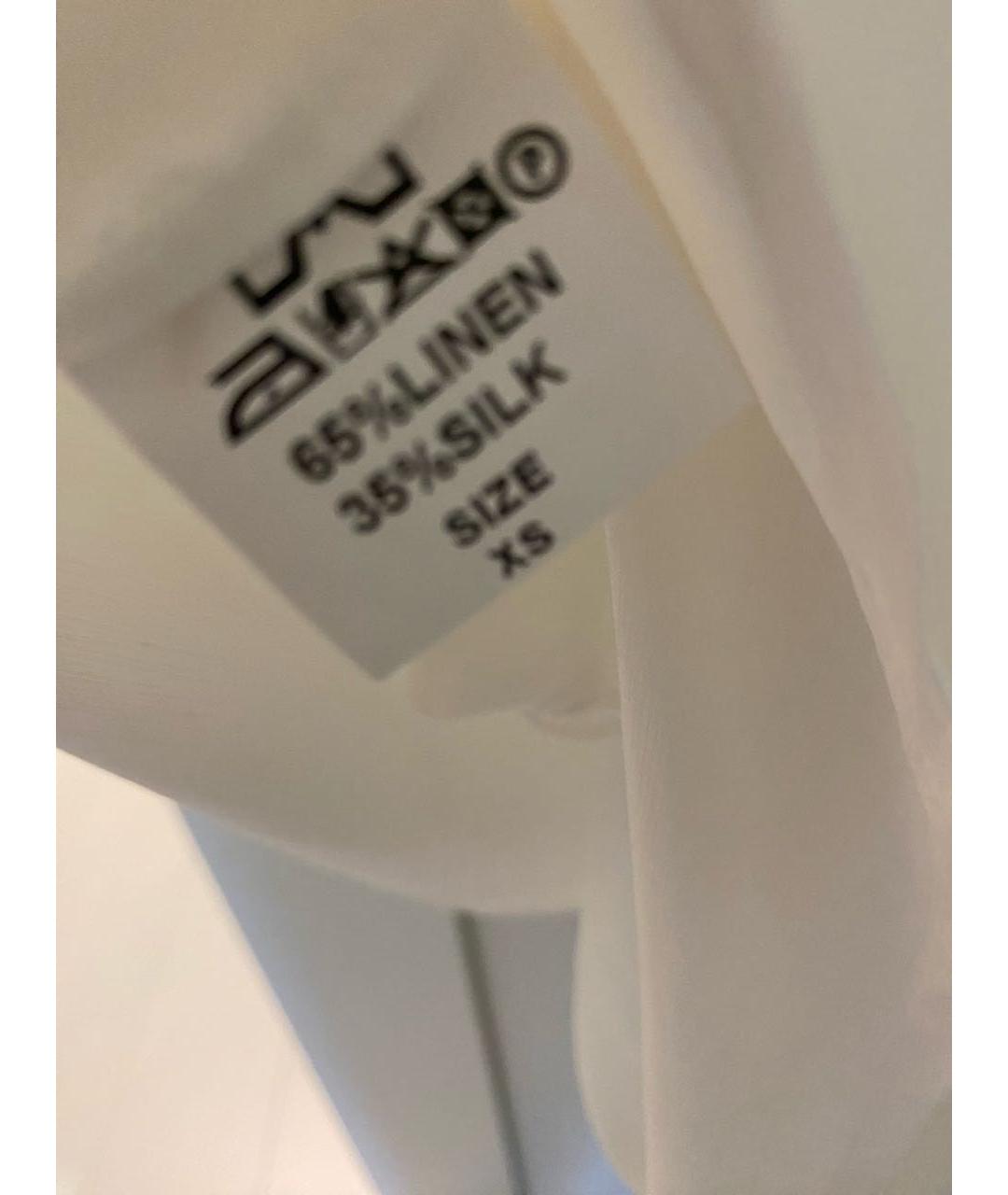 MAURIZIO MIRI Белое шелковое платье, фото 5