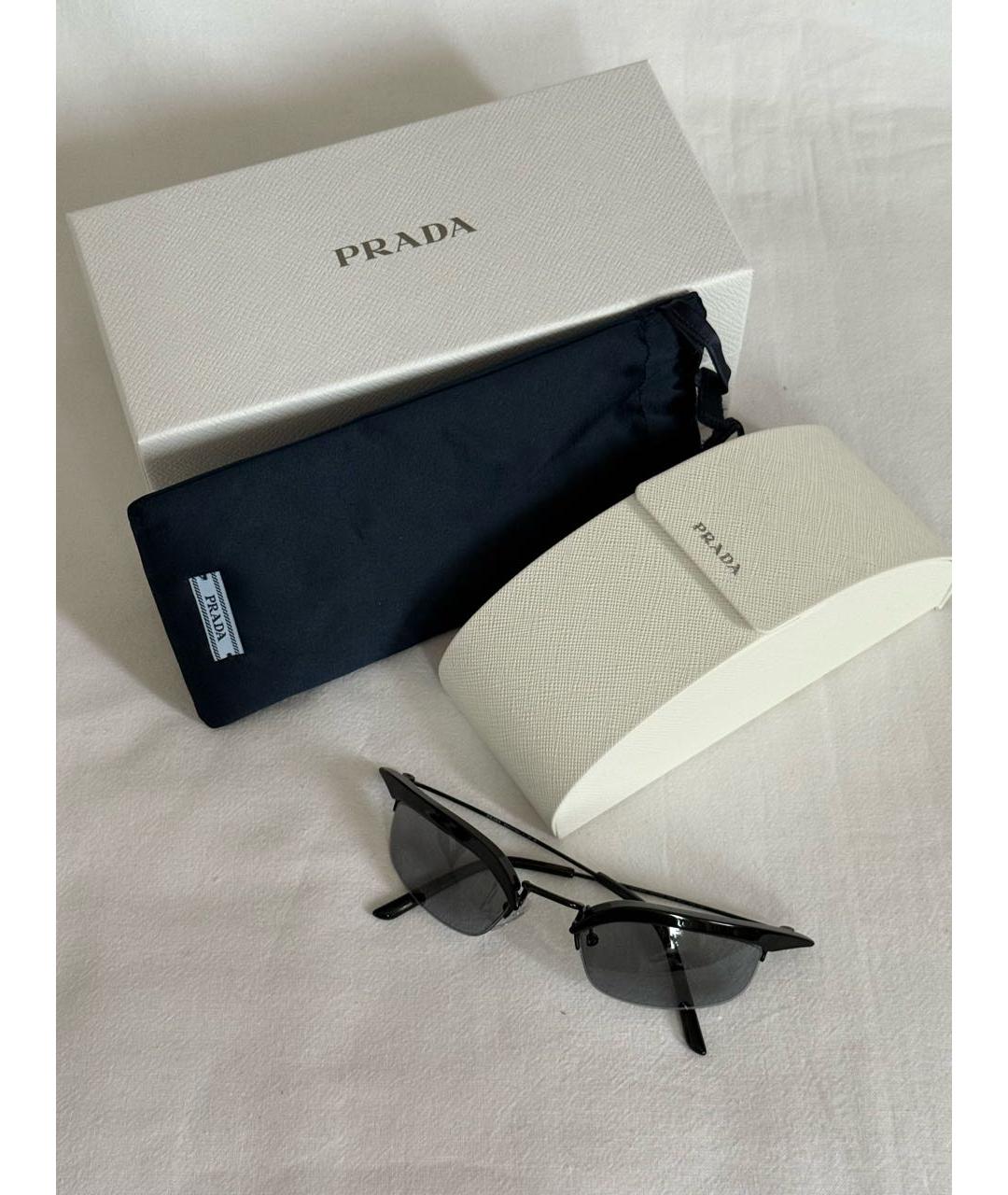 PRADA Черные солнцезащитные очки, фото 2