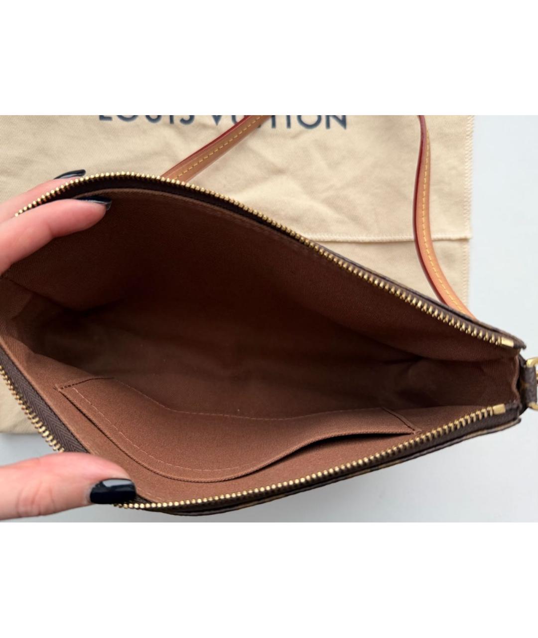 LOUIS VUITTON Коричневая сумка через плечо, фото 4