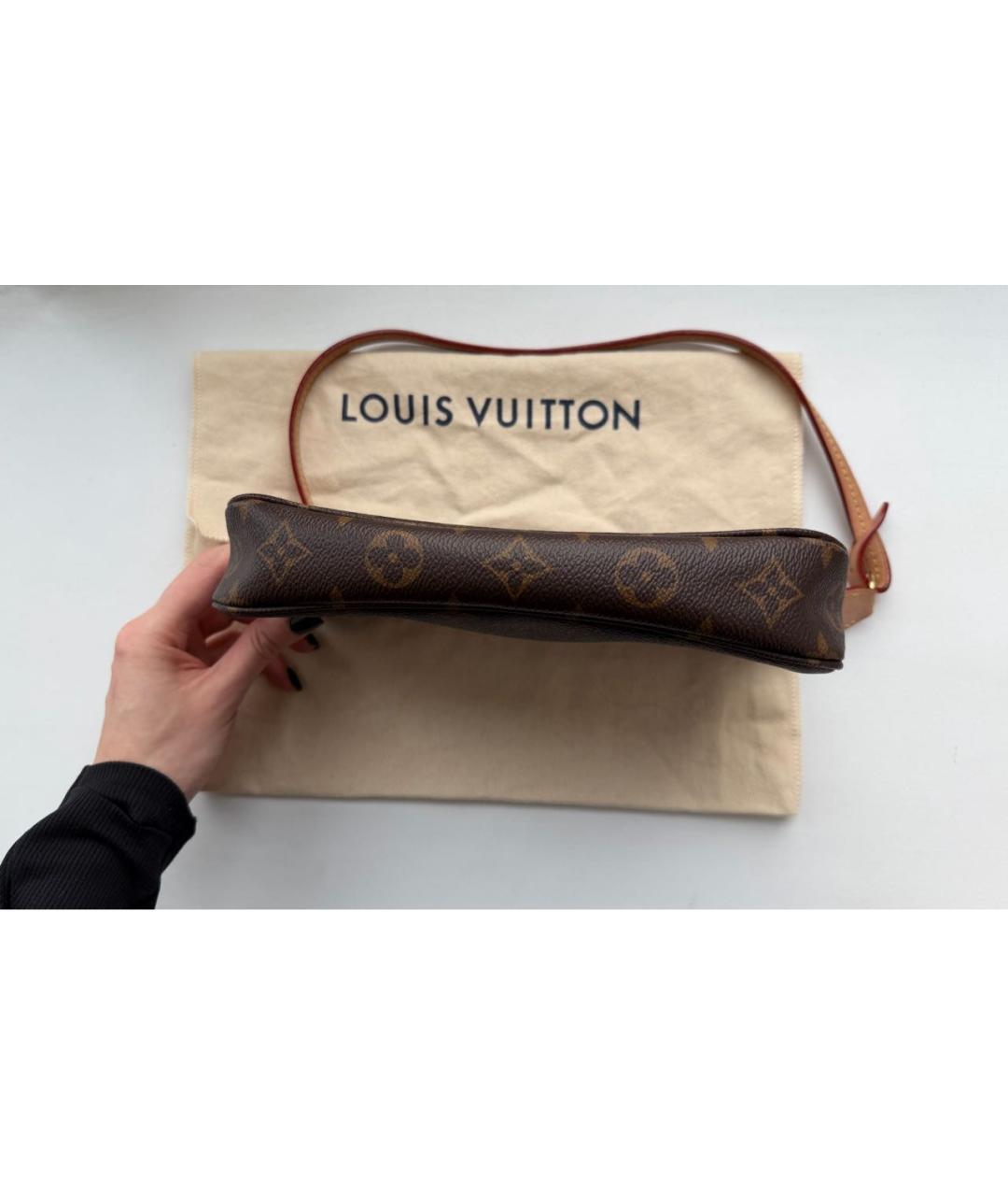 LOUIS VUITTON Коричневая сумка через плечо, фото 3