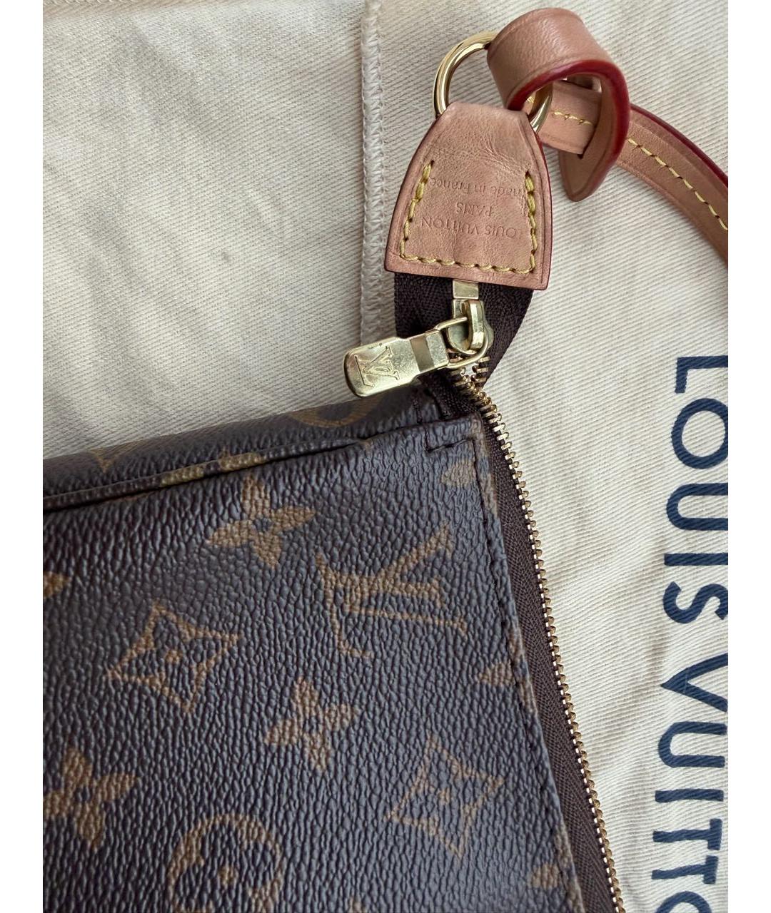LOUIS VUITTON Коричневая сумка через плечо, фото 5
