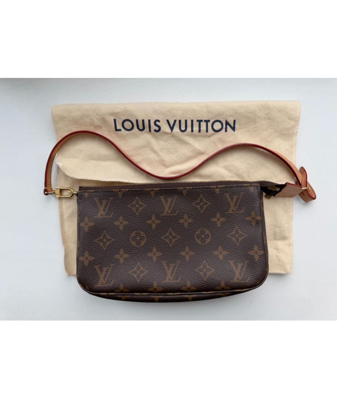 LOUIS VUITTON Коричневая сумка через плечо, фото 6