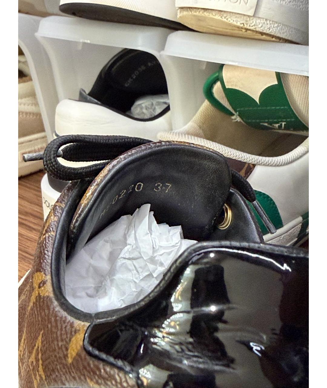 LOUIS VUITTON Коричневые кеды, фото 6