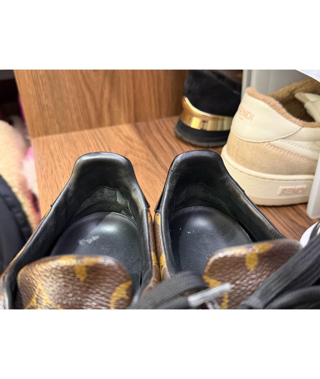 LOUIS VUITTON Коричневые кеды, фото 5