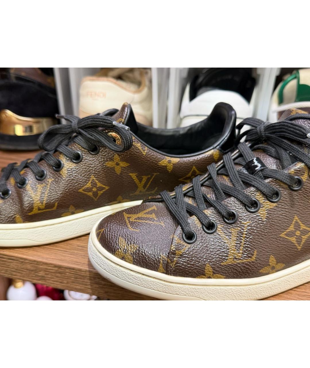 LOUIS VUITTON Коричневые кеды, фото 2
