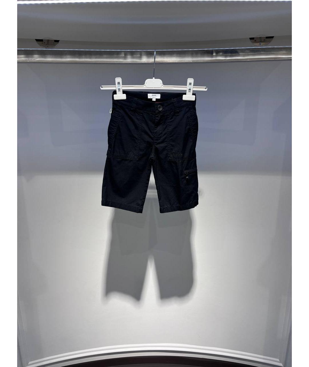 HUGO BOSS Черные хлопковые брюки и шорты, фото 4