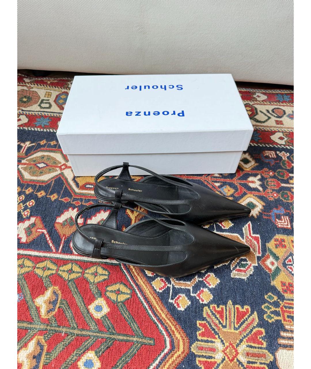 PROENZA SCHOULER Черные кожаные туфли, фото 5