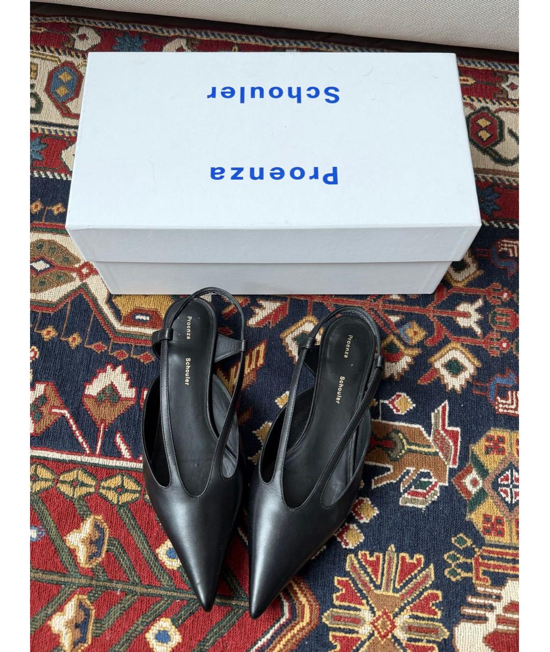 PROENZA SCHOULER Черные кожаные туфли, фото 4