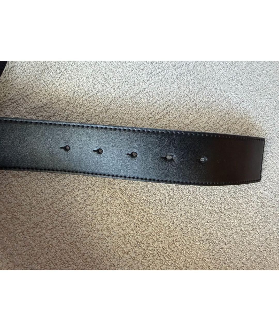 PINKO Черный кожаный ремень, фото 5