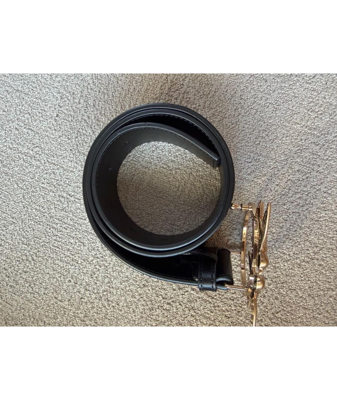 PINKO Черный кожаный ремень, фото 2