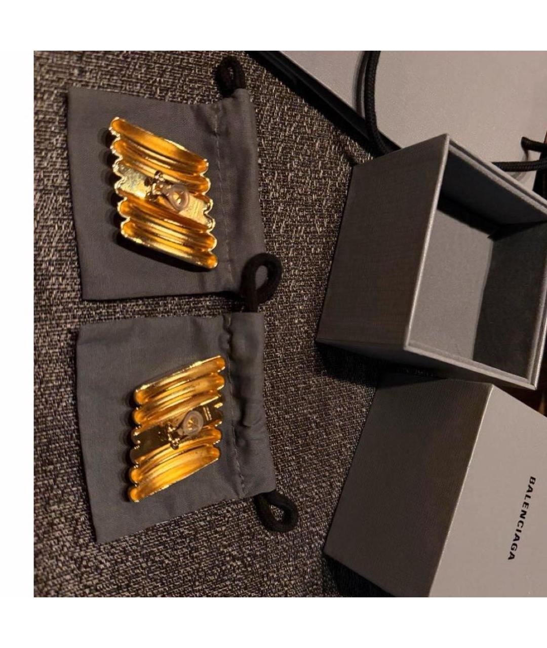 BALENCIAGA Золотые серьги, фото 4