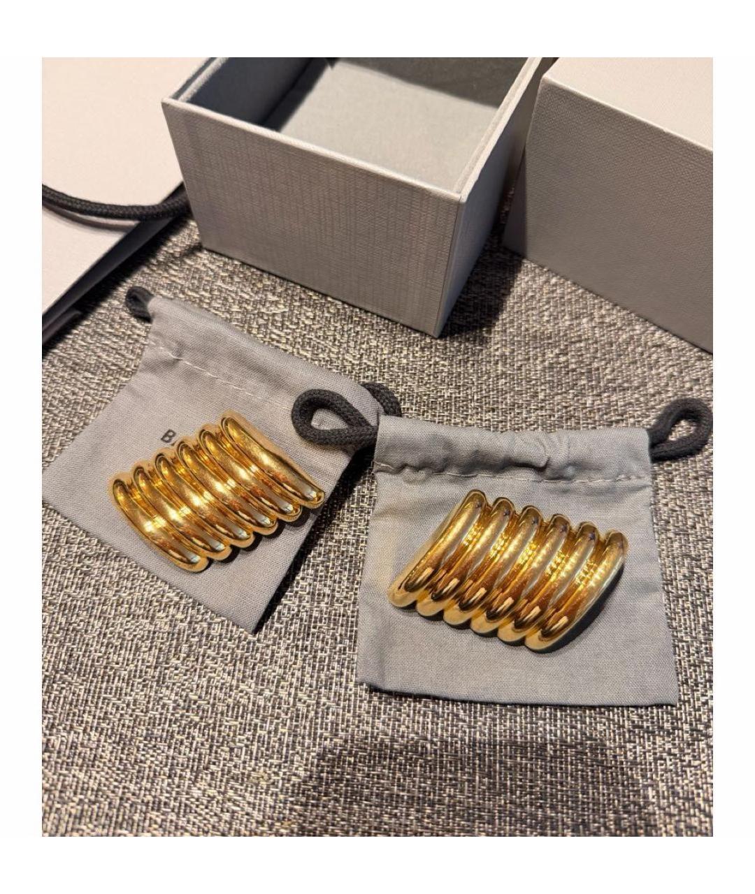 BALENCIAGA Золотые серьги, фото 2