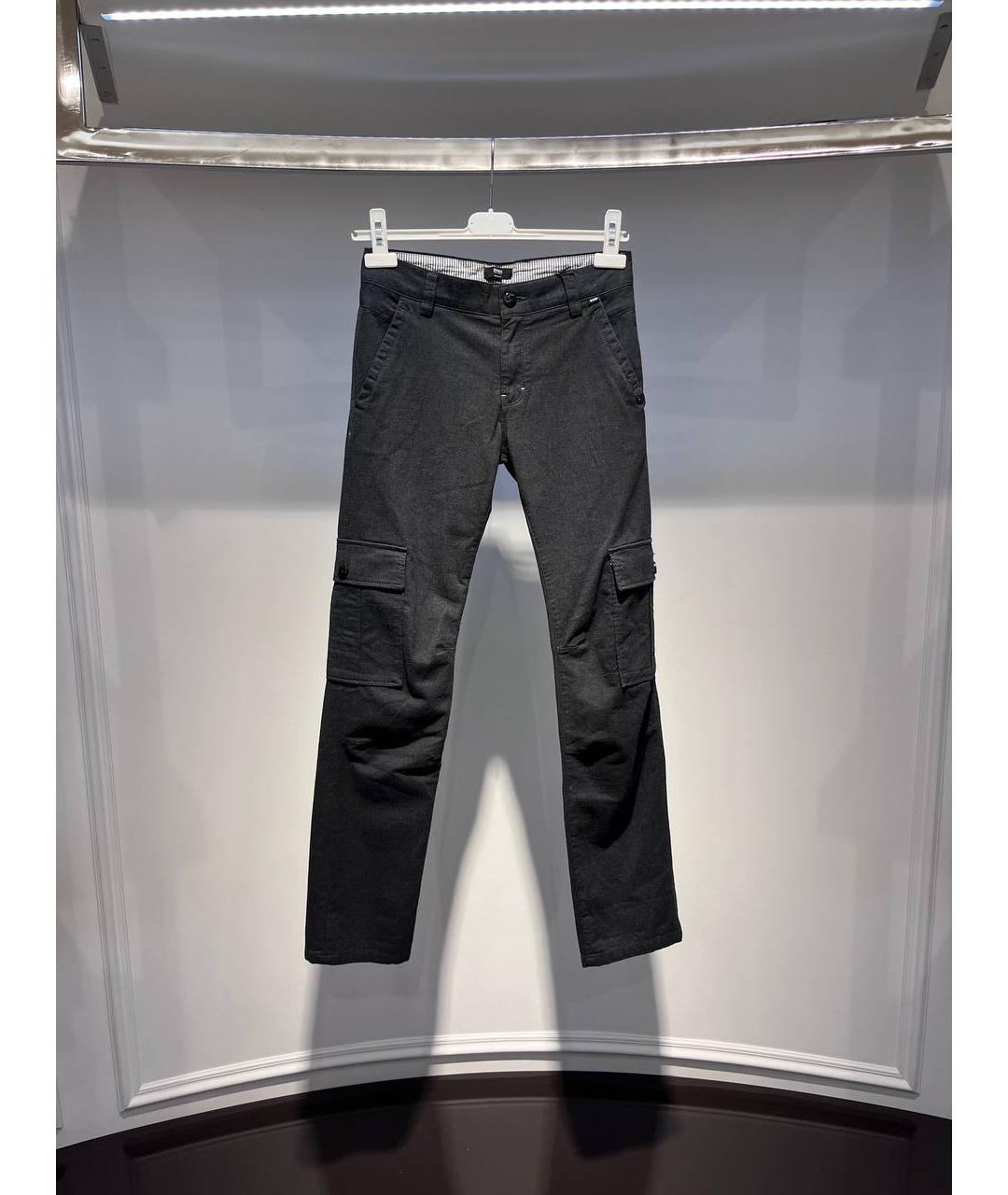 HUGO BOSS Черные хлопковые брюки и шорты, фото 4