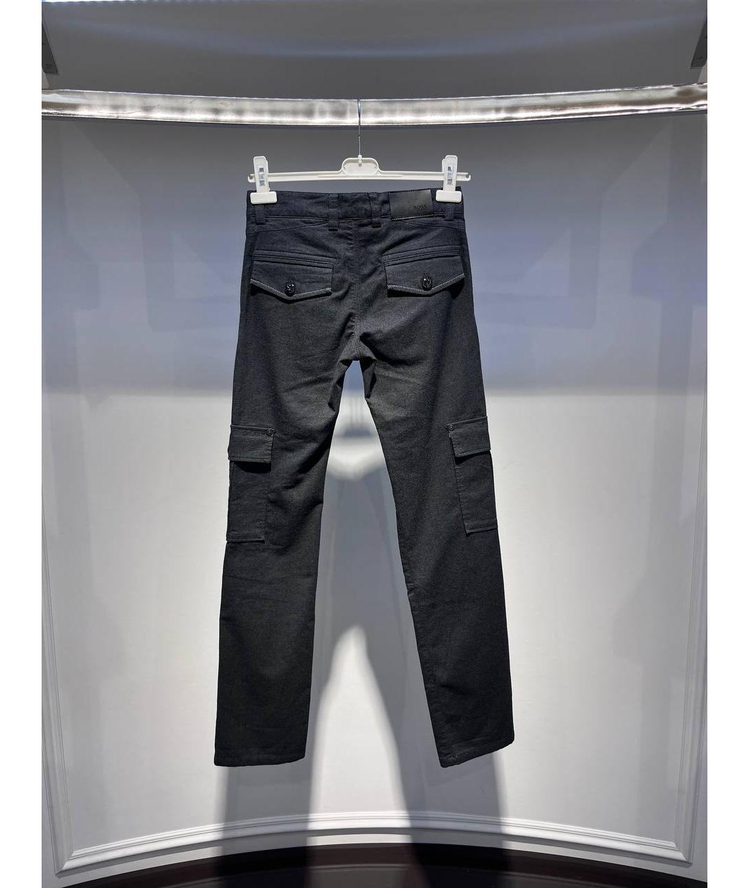 HUGO BOSS Черные хлопковые брюки и шорты, фото 3