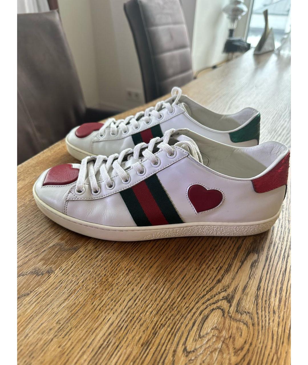 GUCCI Мульти кожаные кеды, фото 5