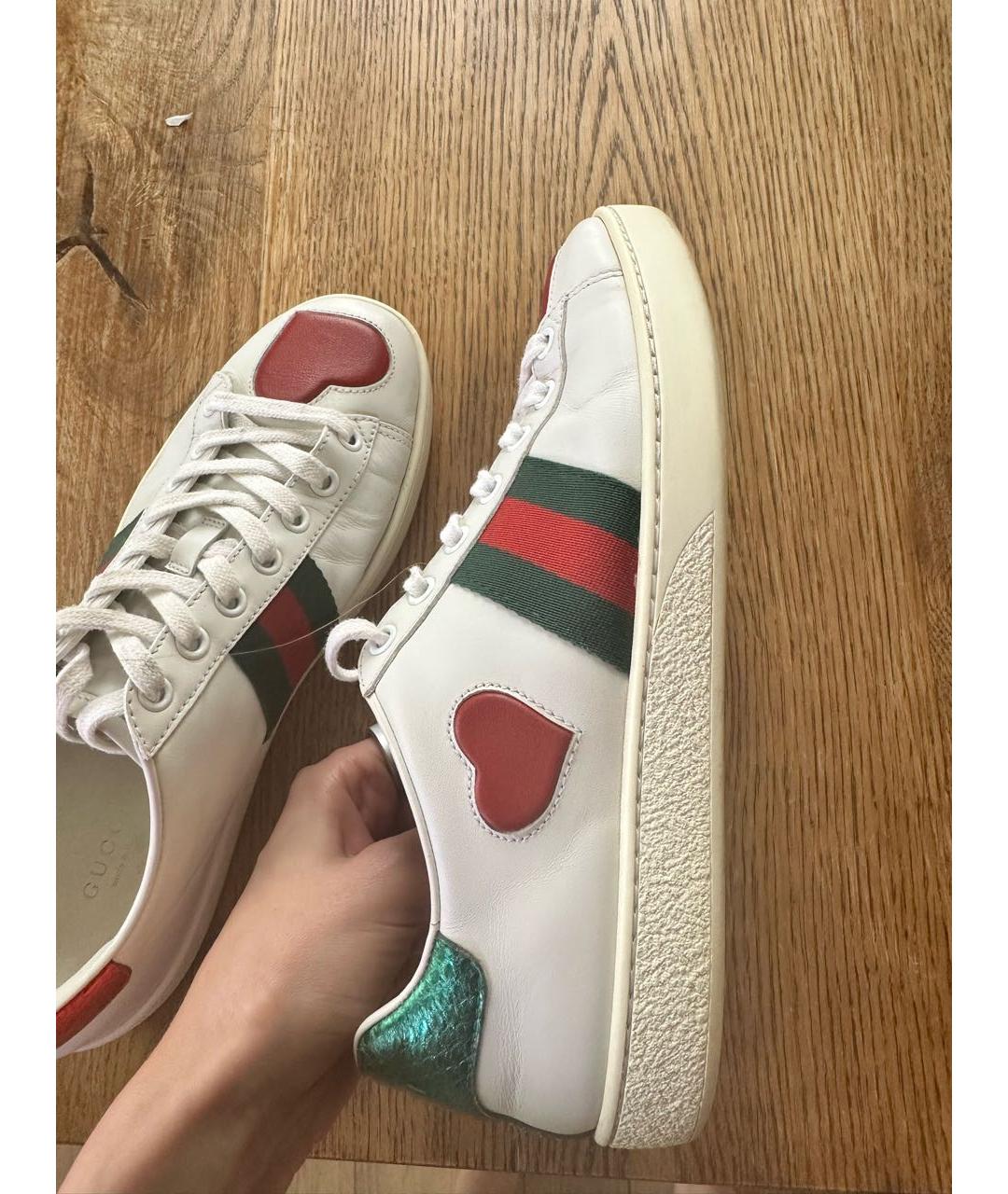 GUCCI Мульти кожаные кеды, фото 3