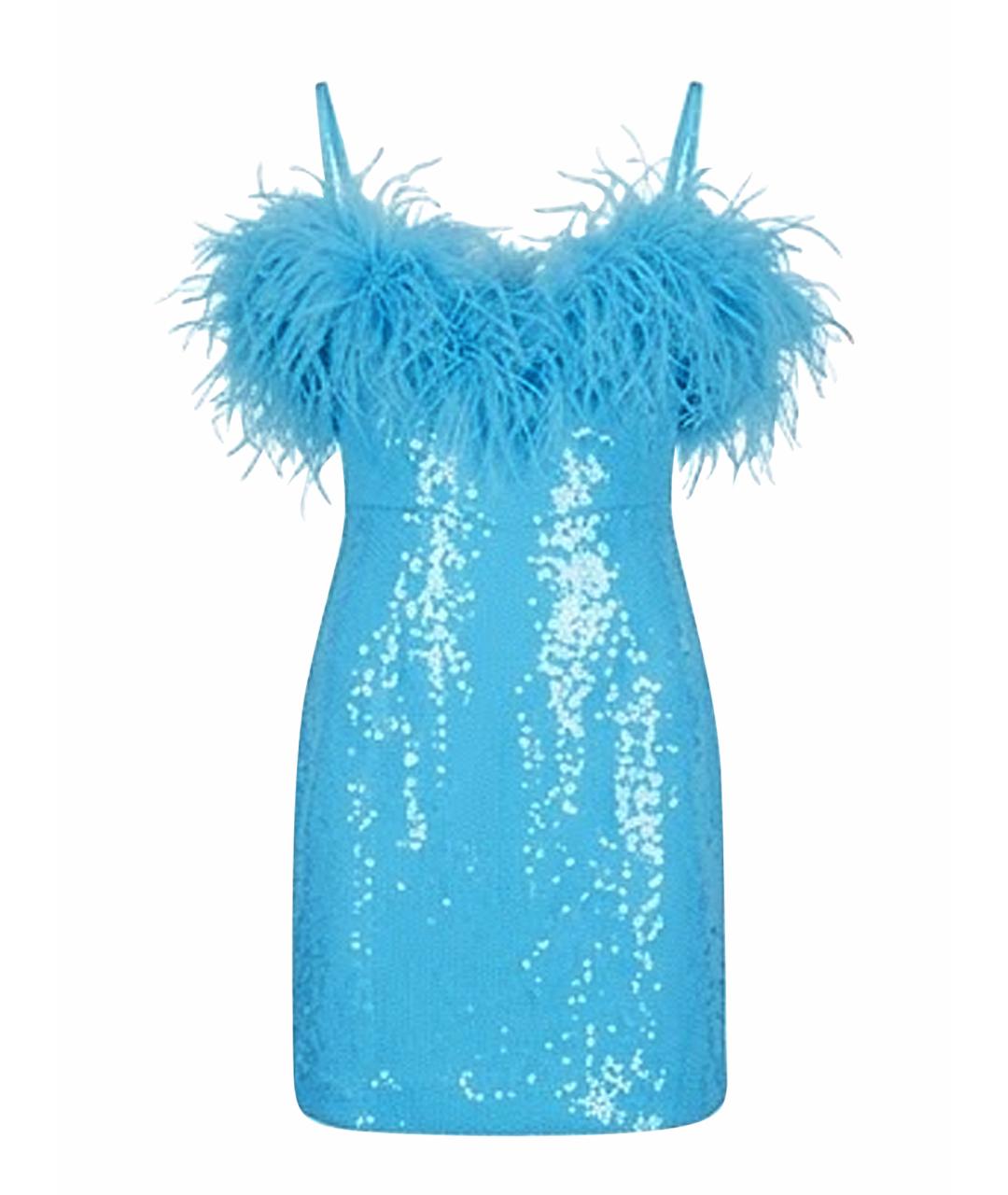 REBECCA VALLANCE Голубое коктейльное платье, фото 1