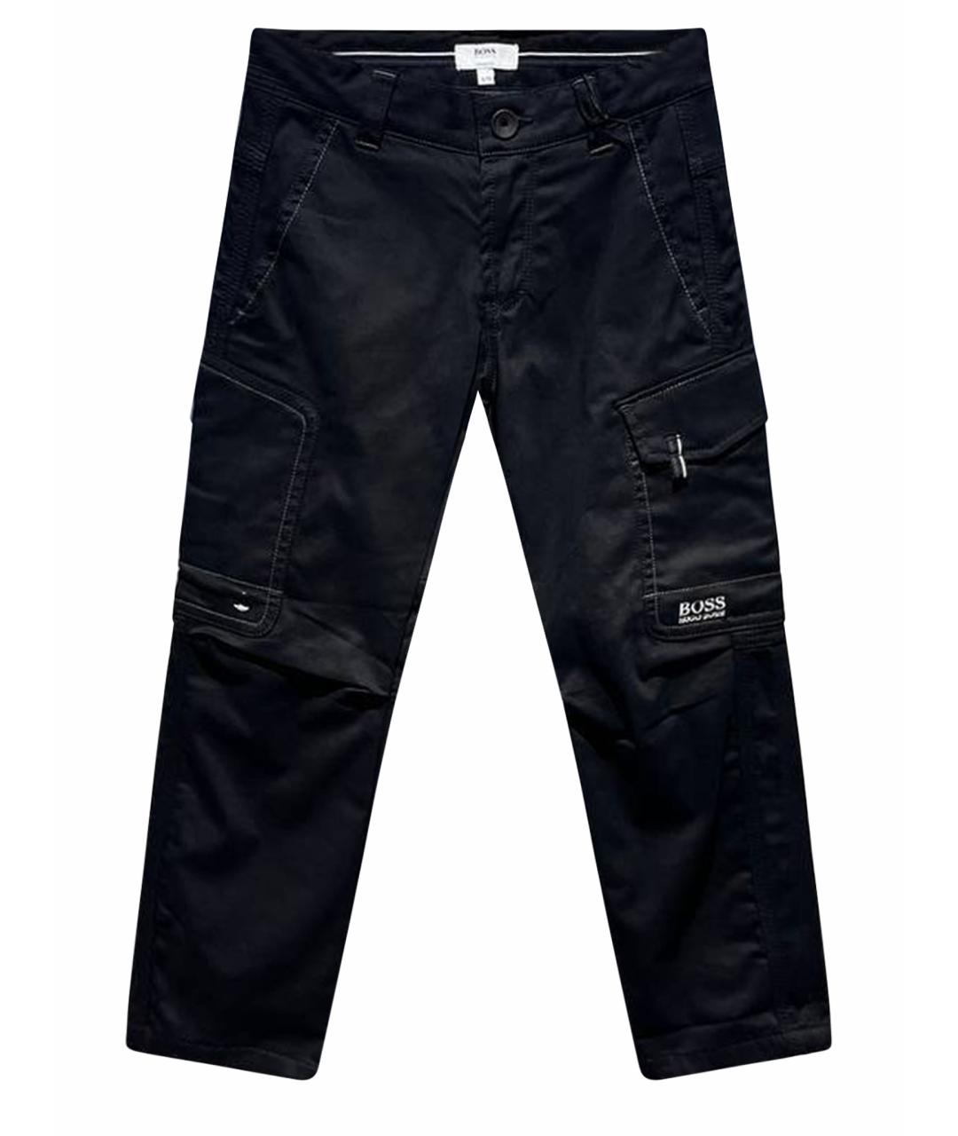 HUGO BOSS Черные хлопковые брюки и шорты, фото 1