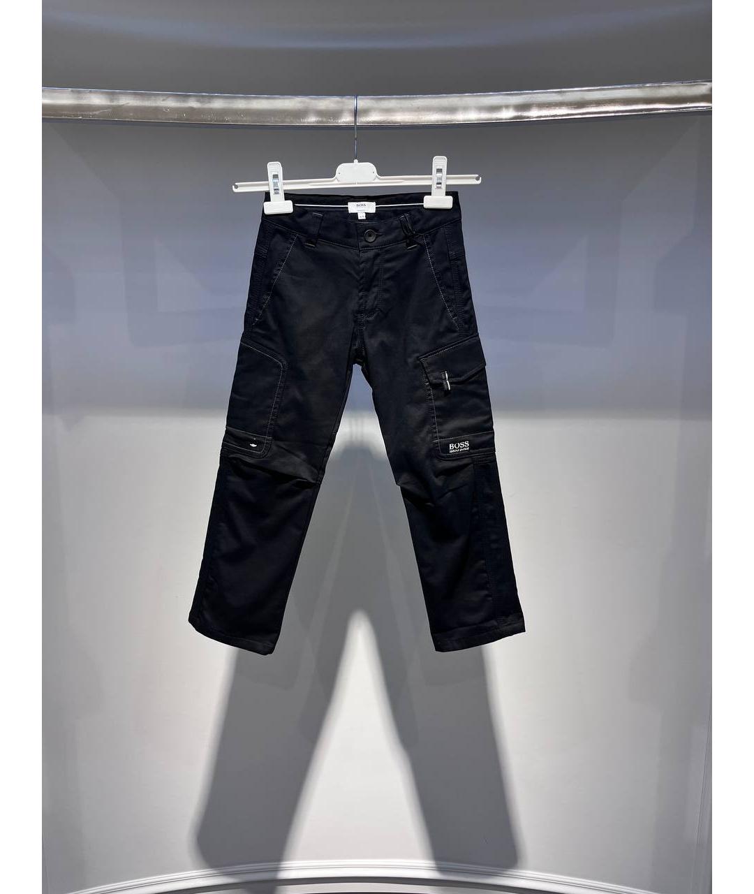 HUGO BOSS Черные хлопковые брюки и шорты, фото 4