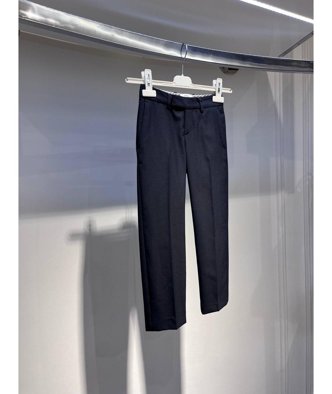 HUGO BOSS Синие хлопковые брюки и шорты, фото 2