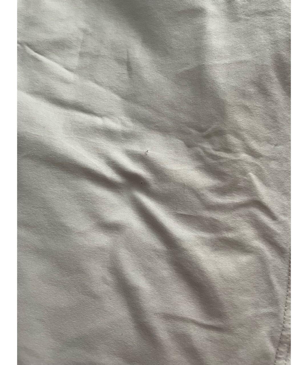 BURBERRY Белая хлопковая футболка, фото 4