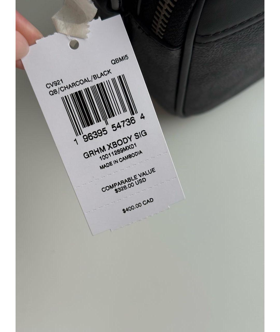 COACH Черная сумка на плечо, фото 7