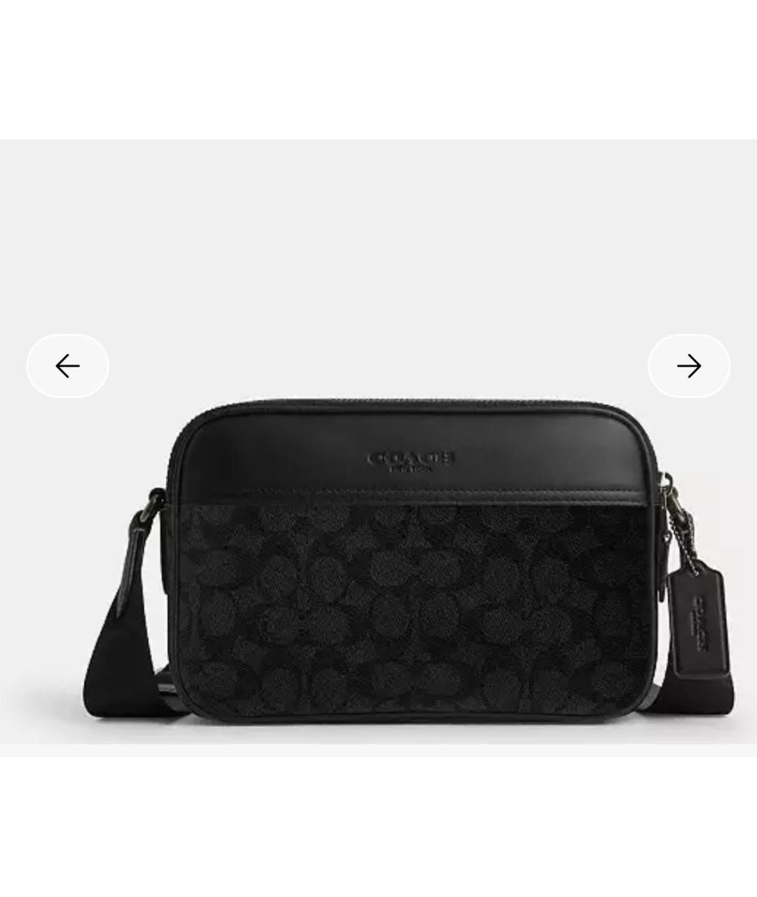 COACH Черная сумка на плечо, фото 9